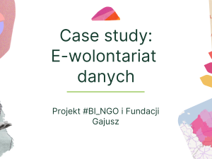 Case study: projekt #BI_NGO